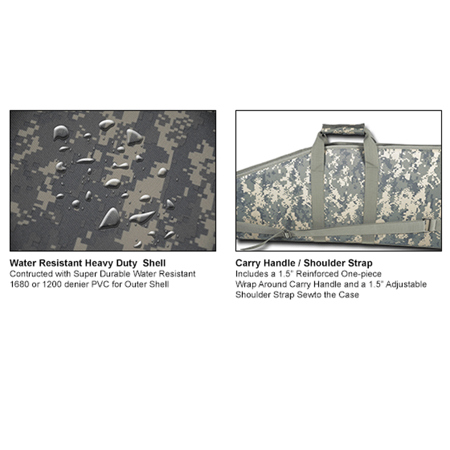 UTG Leapers UTG 38" DC Series Tactical Gun Case, w/Added Capacity, Army Digital