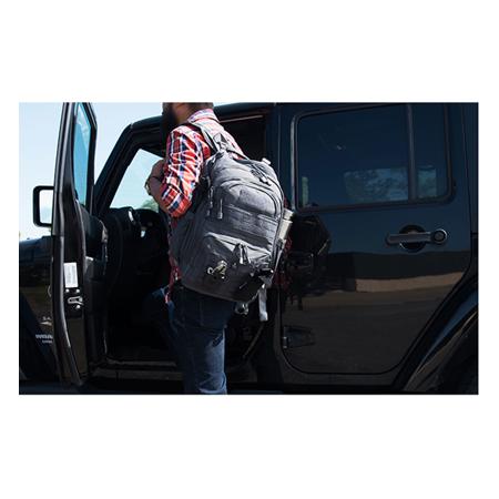 UTG Overbound Backpack, 600D Polyester, Gun Metal Gray PVC-P836GM
