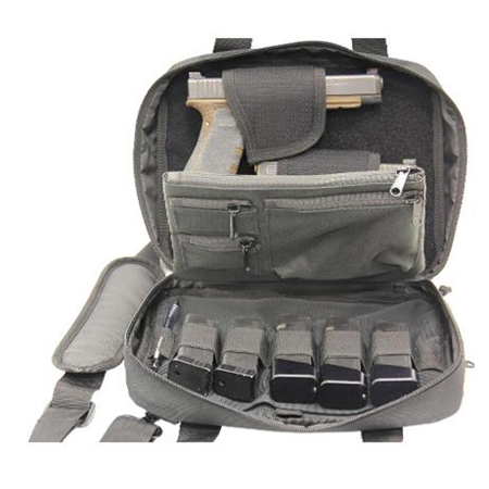 UTG Competition Shooter's Double Pistol Soft Case, Black