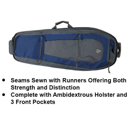 UTG Leapers UTG Alpha Battle Carrier Sling Pack 30" Case, Black/Electric Blue