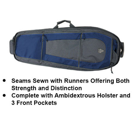 UTG Leapers UTG Alpha Battle Carrier Sling Firearm Pack 34" Case, Black/Blue