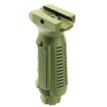 UTG Leapers Ergonomic Ambidextrous Vertical Foregrip, OD Green