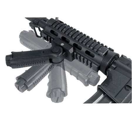 UTG Leapers UTG Ergonomic Ambidextrous 5-position Foldable Foregrip, Black