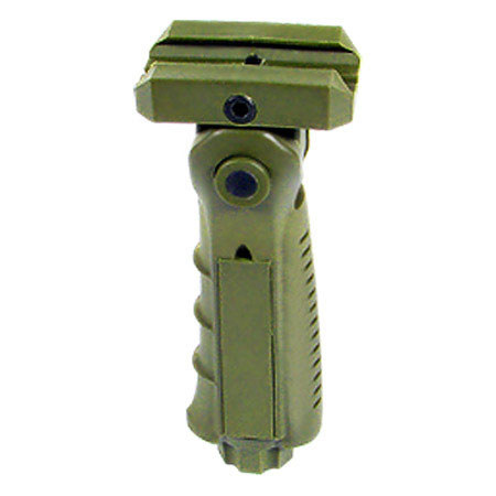 Leapers UTG Ergonomic Ambidextrous 5-position Foldable Foregrip, OD Green