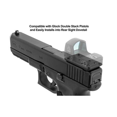 UTG Super Slim RDM20 Mount for Glock Rear Sight Dovetail, Matte Black
