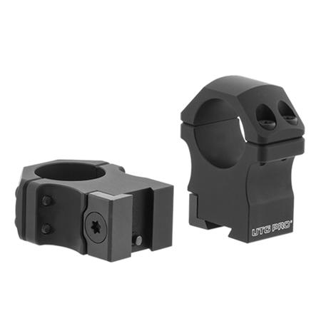 UTG PRO 1" High Profile Precision Optics Interface Dovetail Rings, 2 Pack