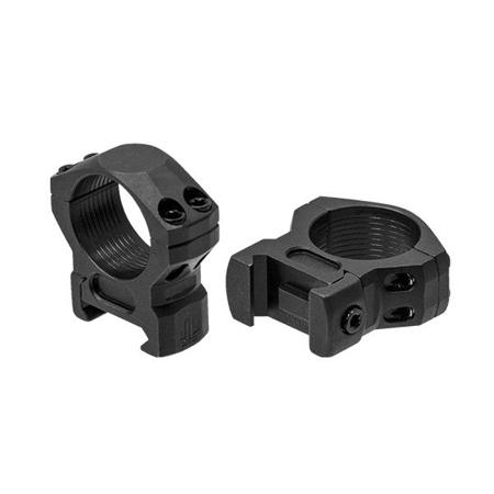 UTG Low 1" Profile Steel Picatinny Rings, 16mm Wide, Black, 2 Pack