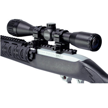 UTG Leapers UTG 4x32 Hunter Riflescope, Mil-Dot Reticle, Adj Objective, 1" Tube