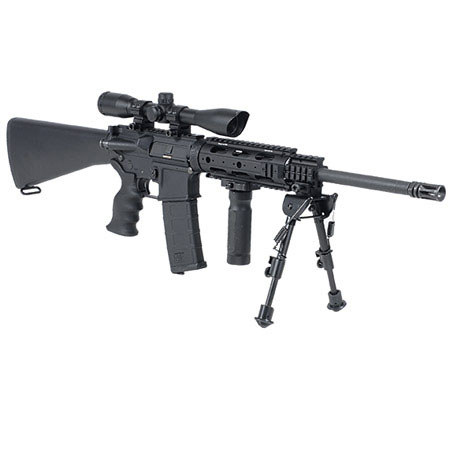 UTG Leapers UTG 4x32 Hunter Riflescope, Mil-Dot Reticle, Rings, 1" Center Tube