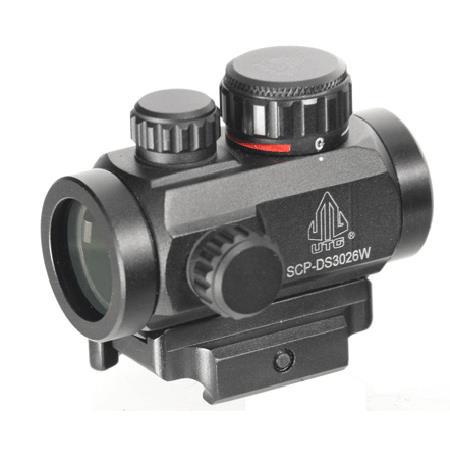 UTG 1x21mm 2.6" ITA Red/Green CQB Micro Dot Sight with Integral QD Mount