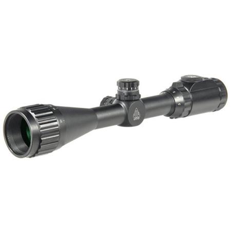 UTG 3-12x40 Hunter Riflescope, Illum Mil-Dot Reticle, Adjust Objective, 1" Tube