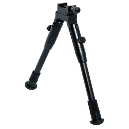 UTG Universal Shooter's Bipod Tactical/Sniper Profile Adjustable Height with Rubberized Comfort Stand, 9" to 11"
