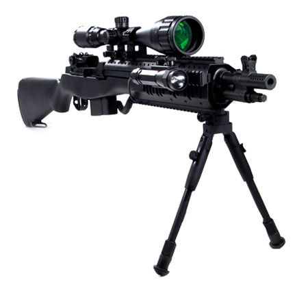 UTG Universal Shooter's Bipod-Tactical/Sniper Adjustable Height, 9-11"
