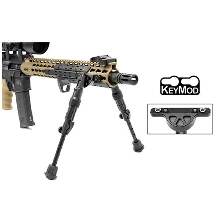 UTG RECON FLEX Keymod Mount Bipod with 5.7-8" Center Height, Matte Black