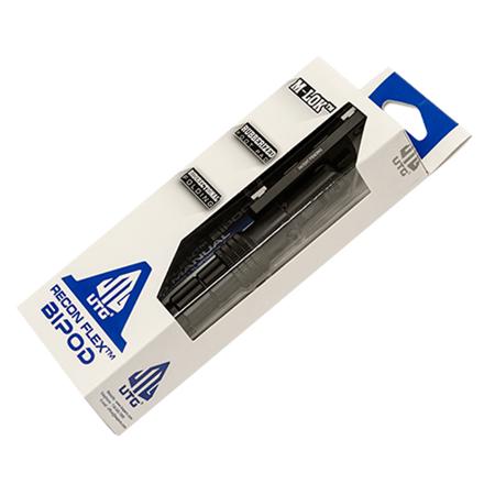 Bipied UTG Recon Flex M-LOK Noir Mat - Hauteur 20.3-30 Cm, Modèle TL-BPDM02, Neuf
