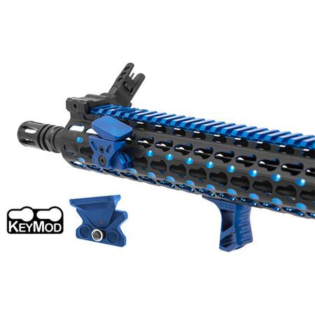 UTG Keymod Angled Index Thumb Mount for Handguards with Octagonal Profiles, Blue