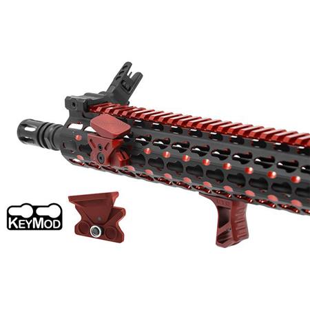 UTG Keymod Angled Index Thumb Mount for Handguards with Octagonal Profiles, Red
