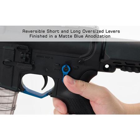 UTG Ambidextrous 45/90 Safety Selector for AR15 Rifles, Matte Blue
