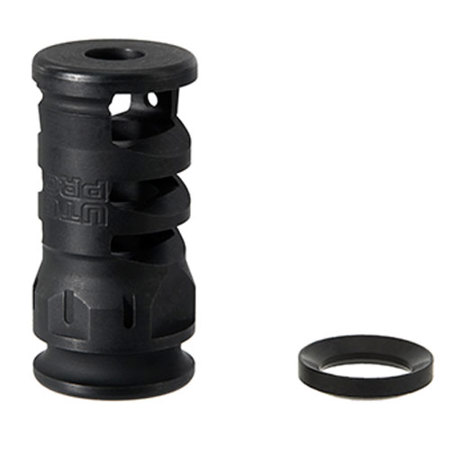 UTG PRO Stubby Muzzle Brake for AR15 Rifles, .223/5.56, 1/2"X28, 1.75" Length
