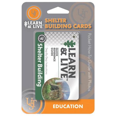 UST Learn & Live Shelter Building Cards, Nine Informative Laminated Cards