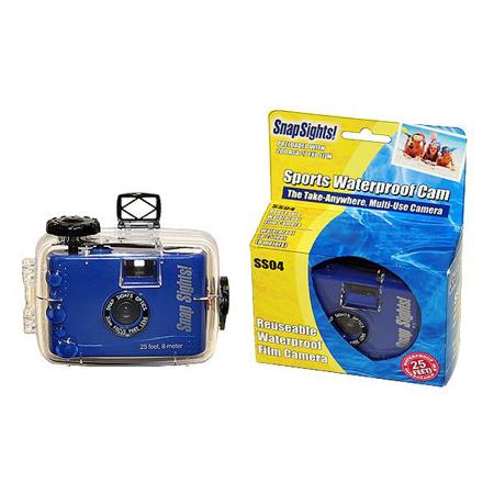 Intova Snap Sights SS04 Underwater Reusable Camera, 25' Depth Rating, Blue