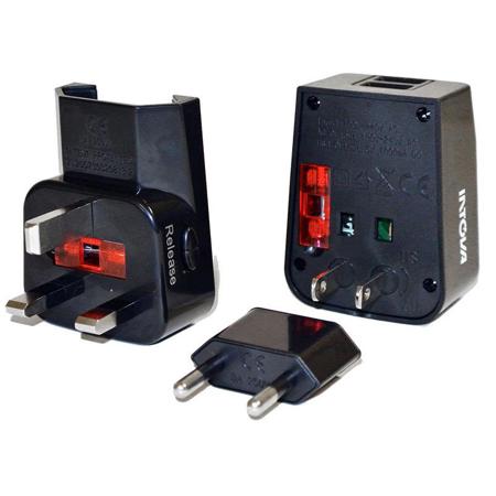 Intova Universal USB Charger/AC Adapter, 1000mAh