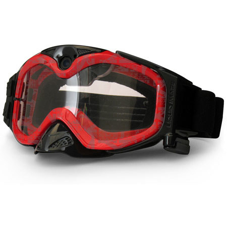 Liquid Image Impact Series HD 1080p Off-Road Goggle with Full HD Camera, Red