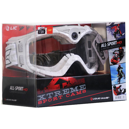 Liquid Image XSC All Sport Video Goggle HD 720p Video Camera, White