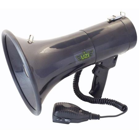 UZI 50W Megaphone with Detachable Microphone