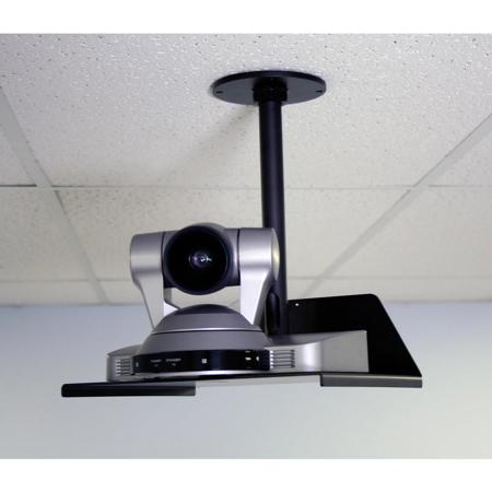 Vaddio Drop Down Ceiling Mount with 12" Short Pipe and Large Platform for HD-18, Sony EVI-HD1, WallVIEW PRO HD1/CCU HD1, Polycom EagleEye and Cisco TANDBERG Precision HD PTZ Cameras