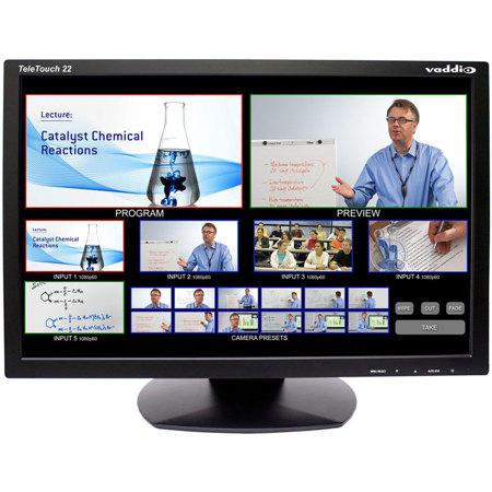 Vaddio TeleTouch 22" HD Touch Screen LCD Monitor with Base