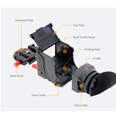 Varavon Multifinder LCD Viewfinder for Canon 5D Mark III DSLR 
