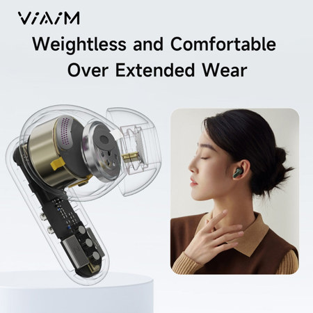 viaim Nano+ Wireless Smart ANC Earbuds,AI Voice Recorder
