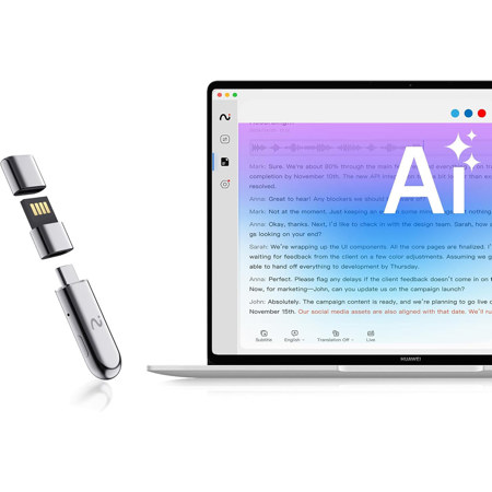 viaim NoteKit AI Computer Meeting Assistant Voice Recorder with Transcription