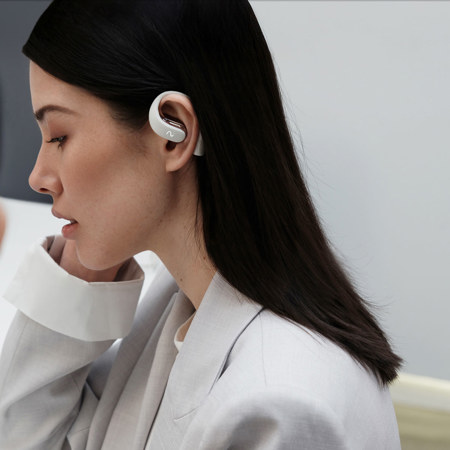 viaim OpenNote Wireless Open Ear Earbuds,AI Voice Recorder