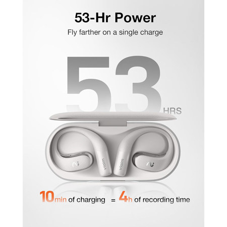 viaim OpenNote Wireless Open Ear Earbuds,AI Voice Recorder