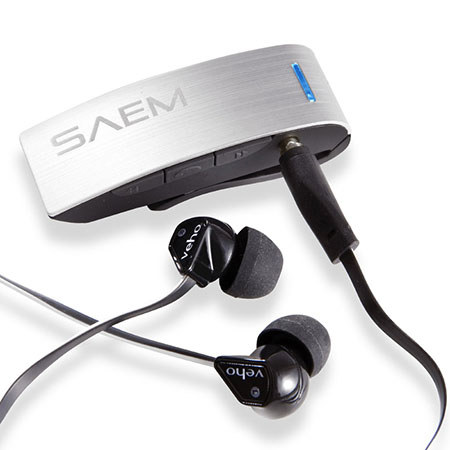 Veho VBR-001-S SAEM S4 Wireless Bluetooth Receiver with Track Control, Silver