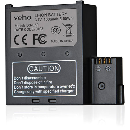 Veho VCC-A034-SB 1500mAh Spare Battery for MUVI K-Series Handsfree Action Camera