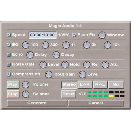 Applied Magic Magic Audio, Enhancement Tools to Improve or Change Sound