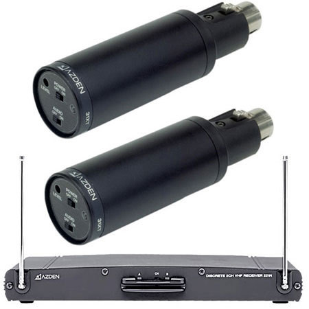 Azden 221xt W/2 Xlr Plug-in Transmitter system