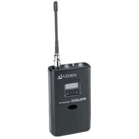 Azden 305UPR Single-Channel Wireless Camera-Mount Receiver with LCD Display