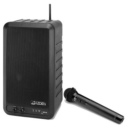 Azden APS 25b-RH1 20W 2-Way Speaker System, IRH-10 Mic
