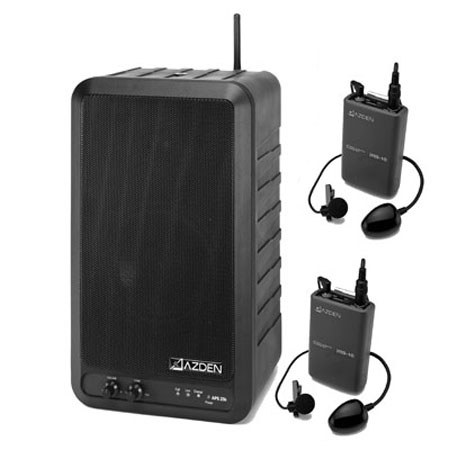 Azden APS 25-RL2 Battery-Powered 20W 2-Way Speaker Sys