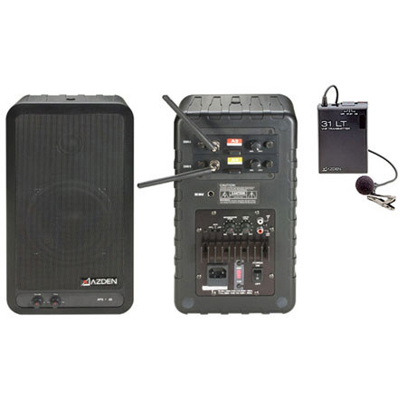 Azden APS 25b-VL1 Battery-Powered 20W 2-Way Speaker Sys