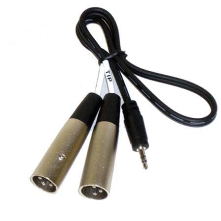 Azden MX-2 Stereo Mini-to-Twin XLR Cable
