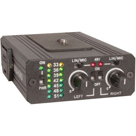 BeachTek DXA-6vu Dual XLR Adapter with Phantom Power & Built-in Level Meters