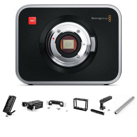 Blackmagic Cinema Camera MFT, Bundle w/Wooden Came