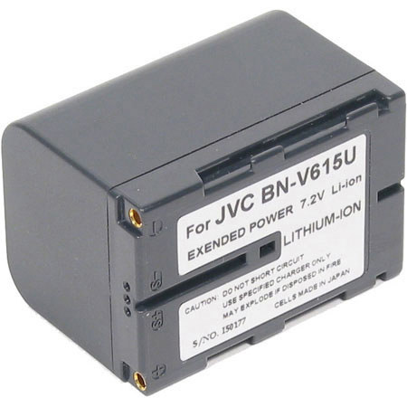 Adorama Lithium-Ion Camcorder Battery, Replacement for the JVC BNV-615, 2 Hour, 7.2v 2400 mAh.