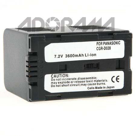 Adorama Li-ion 3600mAh Camcrdr Batt f/Panasonic CGRD-28