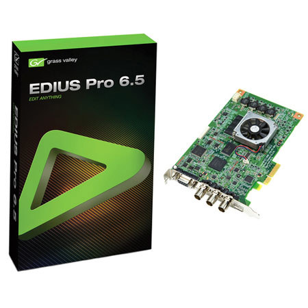 Grass Valley STORM 3G PCI Express x4 Bus Card with EDIUS Pro 6.5 Software
